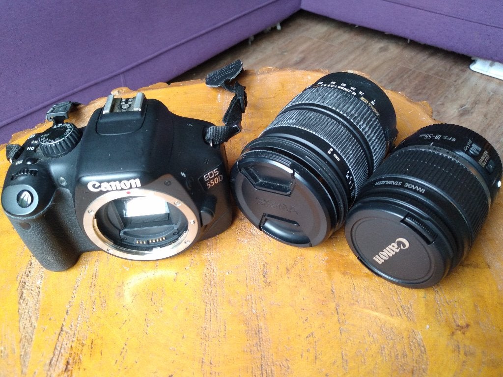Canon EOS 550d met extra lens, Audio, Tv en Foto, Gebruikt, Spiegelreflex, Canon, 18 megapixels