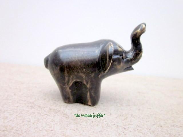 092* Bronzen Olifant abstract (Boven €75 geen verzendkosten), Ophalen of Verzenden, Nieuw, Overige materialen, Dierenbeeld