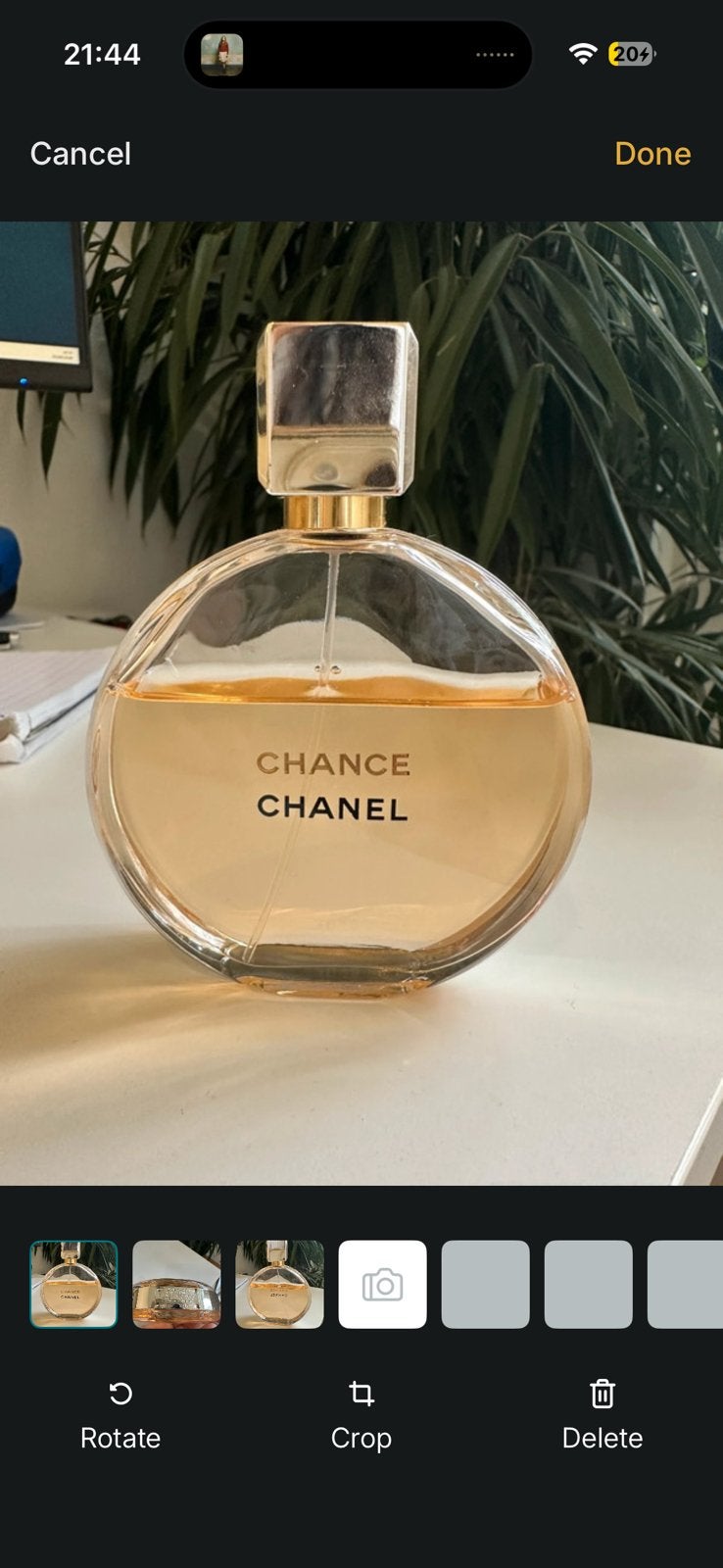 Chance - CHANEL eau de parfum 100ml, Ophalen of Verzenden, Zo goed als nieuw
