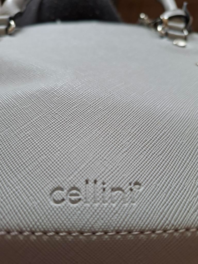 Cellini Grijsblauwe Schoudertas - Veel Ruimte, Ophalen, Gebruikt, Grijs, Overige merken