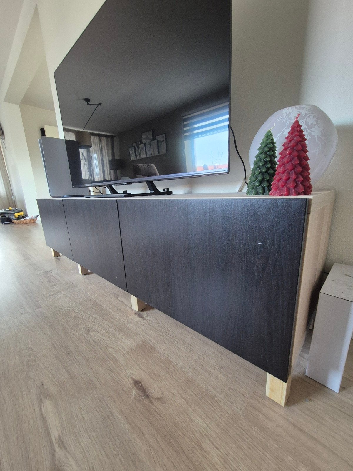 Modern TV Dressoir 180cm met 2cm dikke deurtjes, Ophalen, 25 tot 50 cm, 150 tot 200 cm, Minder dan 100 cm