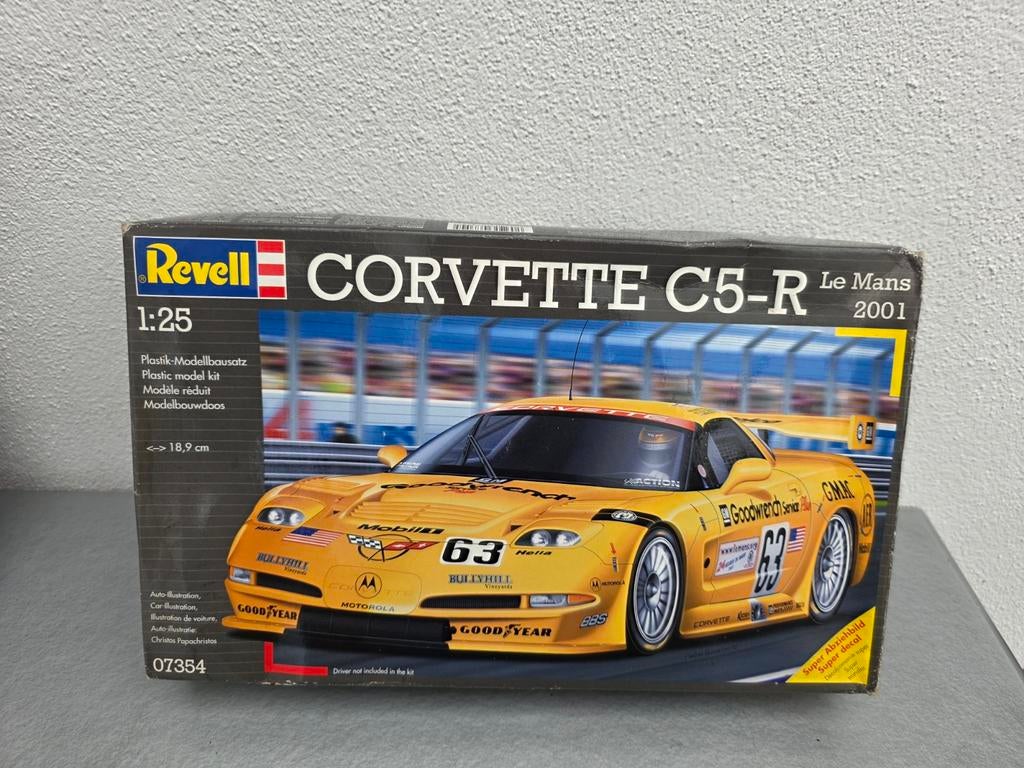 Revell Corvette C5-R Le Mans 2001 modelbouw, Ophalen of Verzenden, Groter dan 1:32, Auto, Revell