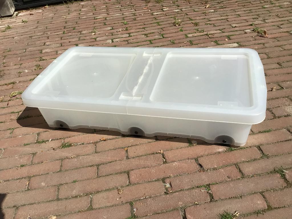 Box voor opbergruimte onder het bed., Ophalen, Gebruikt, 50 tot 100 cm, Minder dan 50 cm