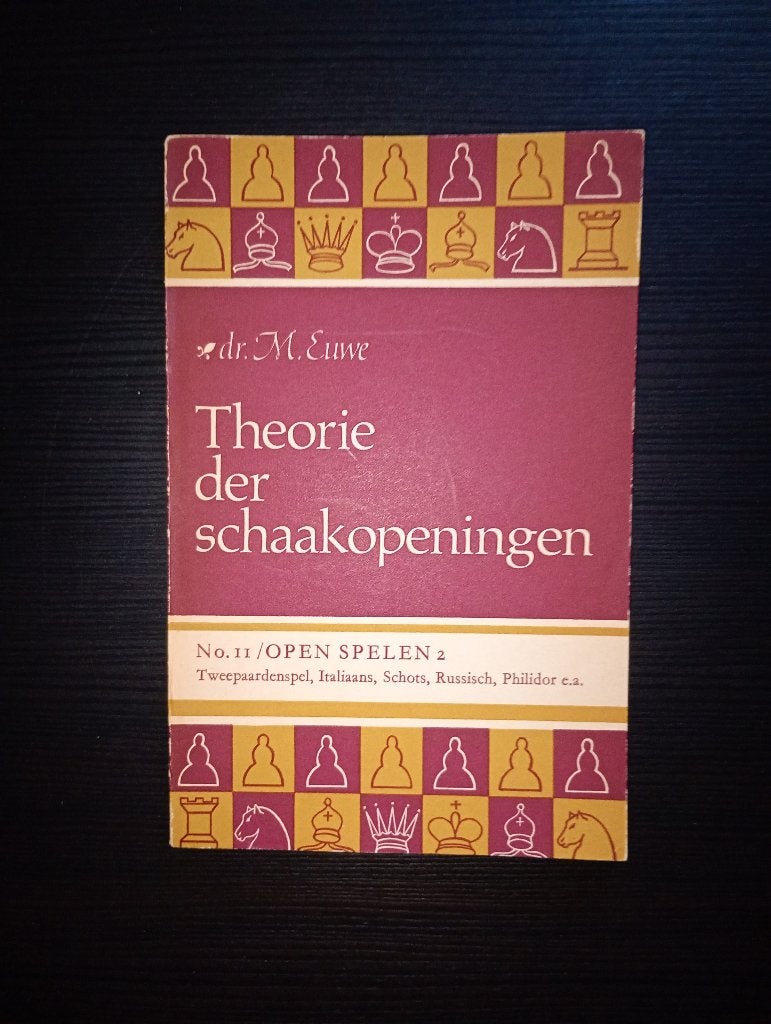 Theorie der schaak openingen 11 rood, Ophalen of Verzenden, Minder dan 500 stukjes, Zo goed als nieuw, Schaken