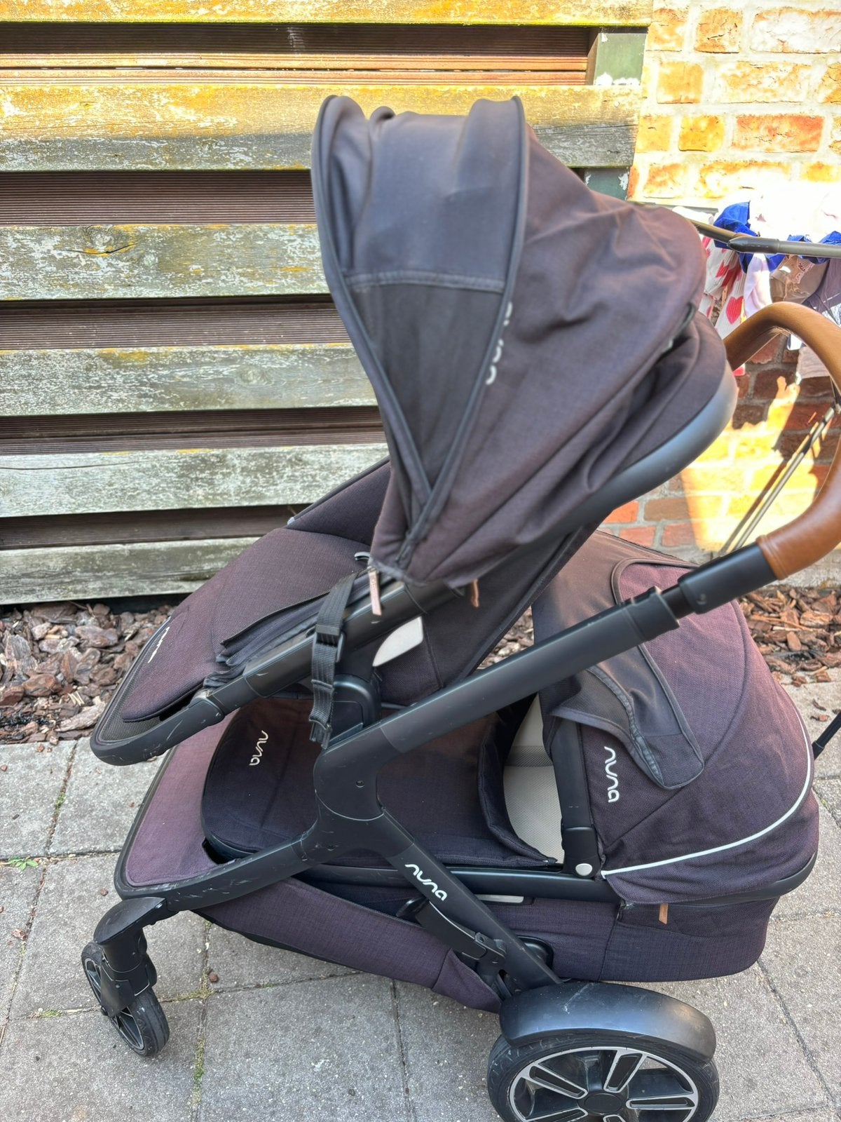 Dubbele kinderwagen, Kinderen en Baby's, Buggy's, Ophalen, Gebruikt