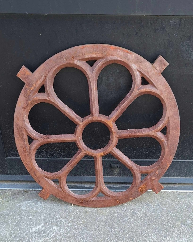 Rond gietijzeren stalraam als deco of voor gebruik., Ophalen, Gebruikt, Minder dan 80 cm, Overige typen