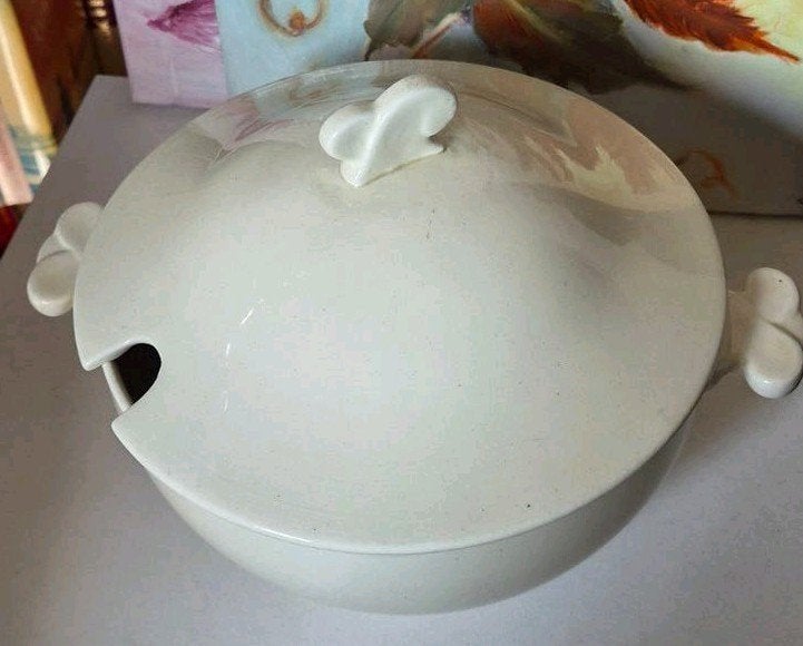 Soepterrine creme kleur, Ophalen, Zo goed als nieuw, Vintage, Schaal of Schalen