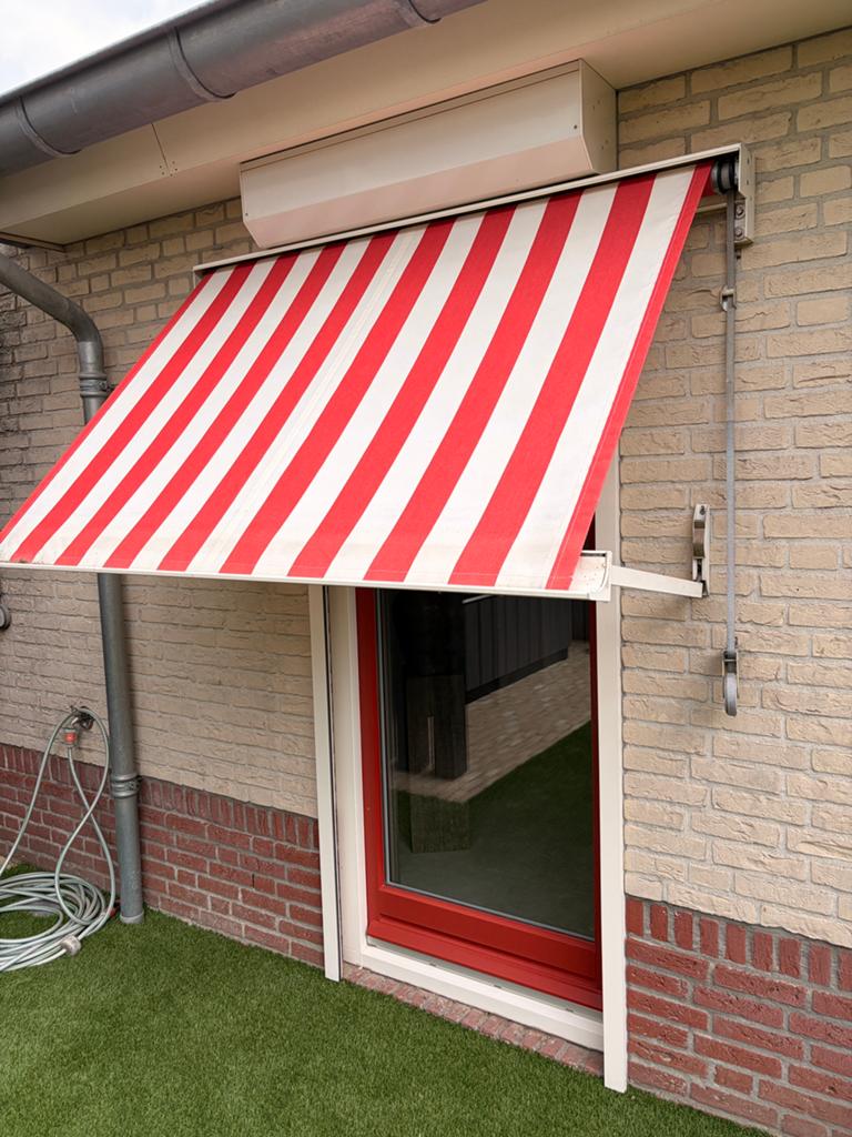 Zonneluifel / uitvalscherm 160 cm breed, Tuin en Terras, Zonneschermen, Ophalen, 150 tot 300 cm, Uitvalscherm, Minder dan 250 cm