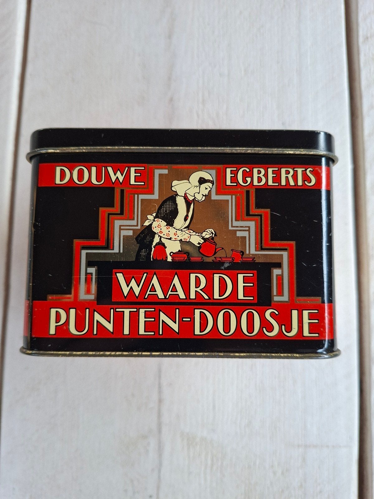 Vintage Douwe Egberts Punten Doosje - Anno 1753, Ophalen of Verzenden