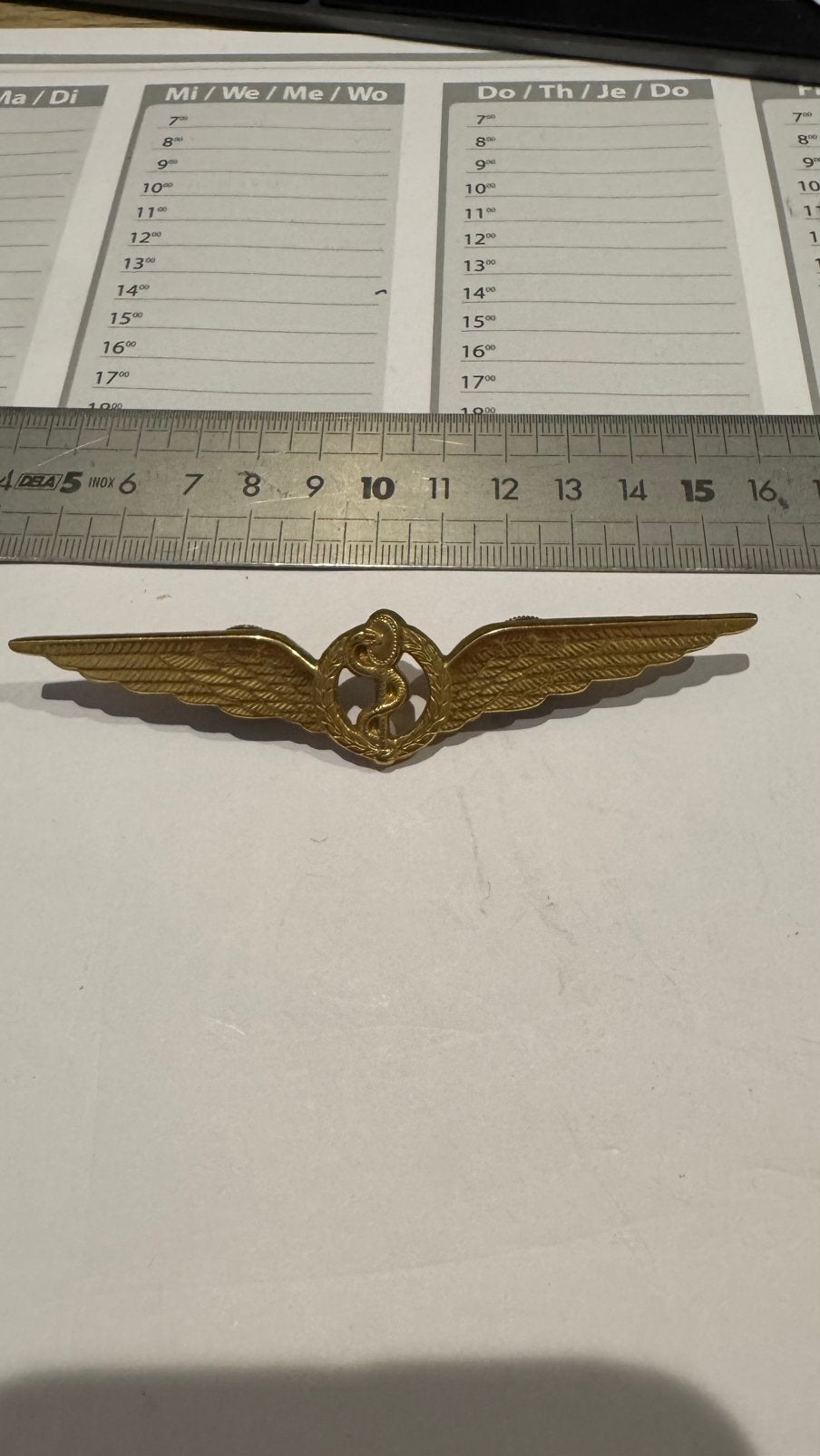 Vliegerwing luchtmacht klu vliegerarts, Ophalen of Verzenden, Luchtmacht, Nederland, Embleem of Badge
