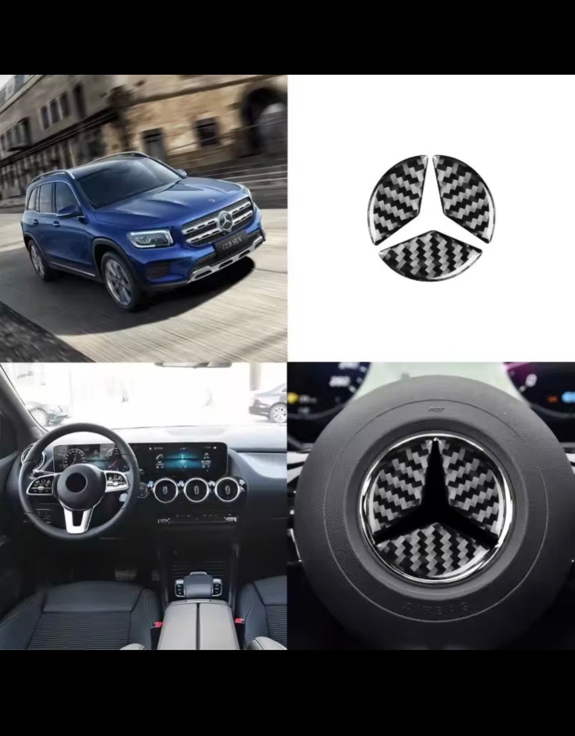 Mercedes logo stickers stuur, Ophalen of Verzenden, Nieuw, Mercedes-Benz