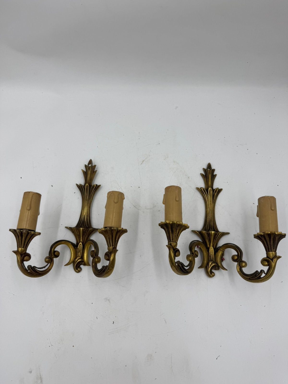 Klassieke Antieke Wandkandelaars / Appliques (Set van 2, Ophalen of Verzenden