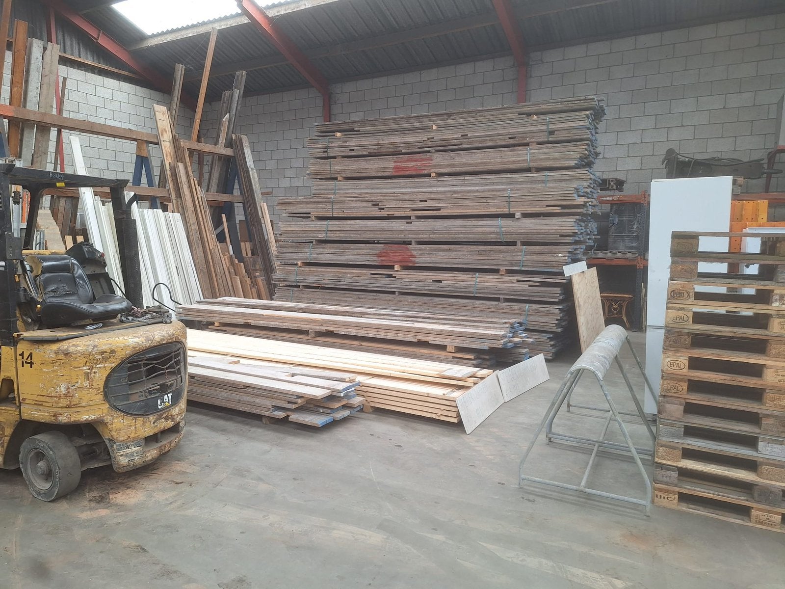 OUTLET GEBRUIKTE STEIGERPLANKEN, Tuin en Terras, Palen, Balken en Planken, Ophalen, Zo goed als nieuw, 250 cm of meer, Planken