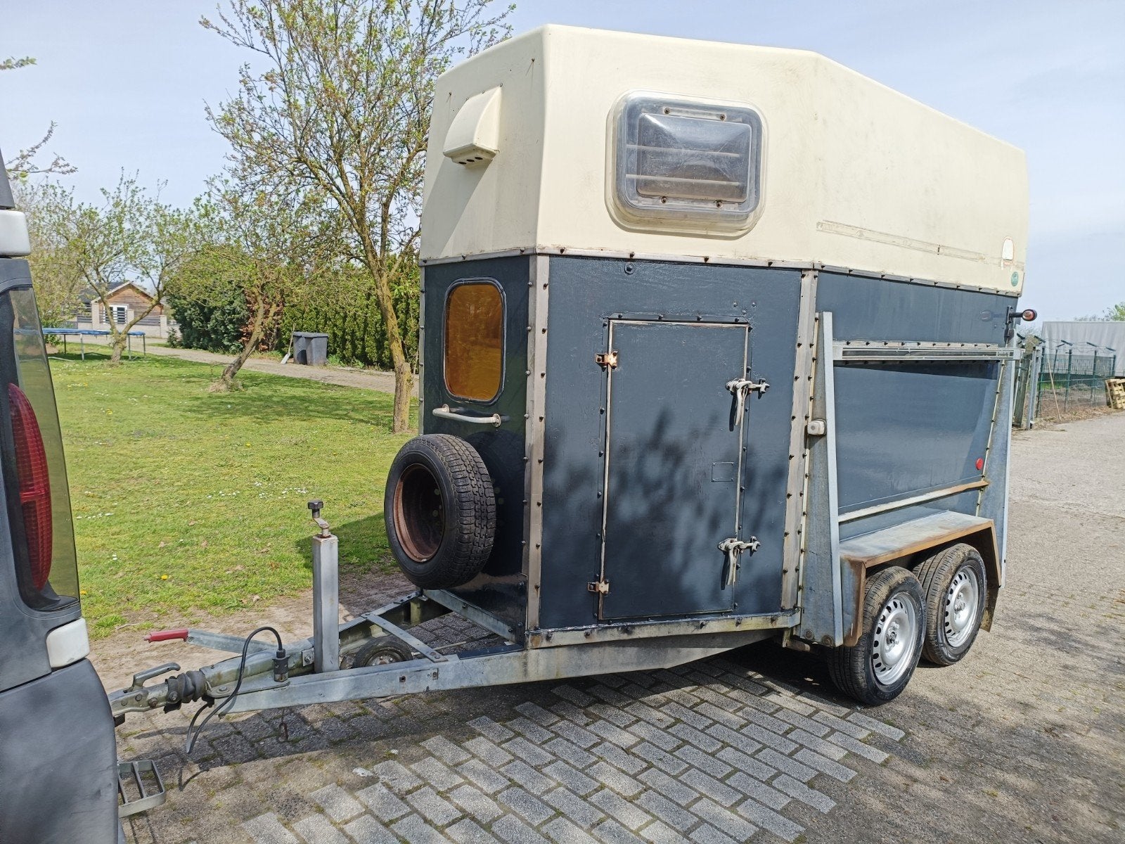 2 paardtrailer brenderup, Ophalen, Gebruikt, Hout, 2-paards trailer