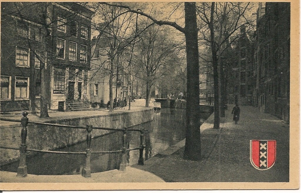 Ansichtkaart Amsterdam Kromboomsloot, Ophalen of Verzenden, 1940 tot 1960, Ongelopen, Noord-Holland