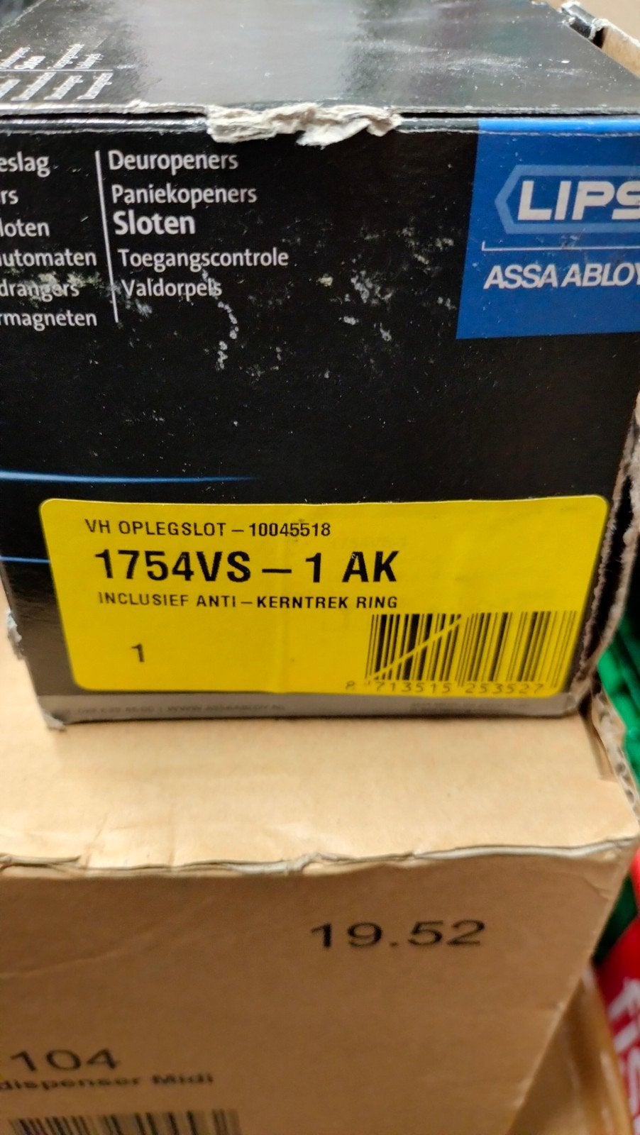 Lips oplegslot met anti-kerntrek ring, nieuw, Ophalen of Verzenden, Nieuw, IJzer, Slot