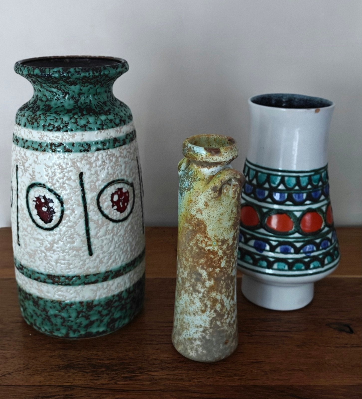3 oude vintage vazen west Germany, Ophalen of Verzenden