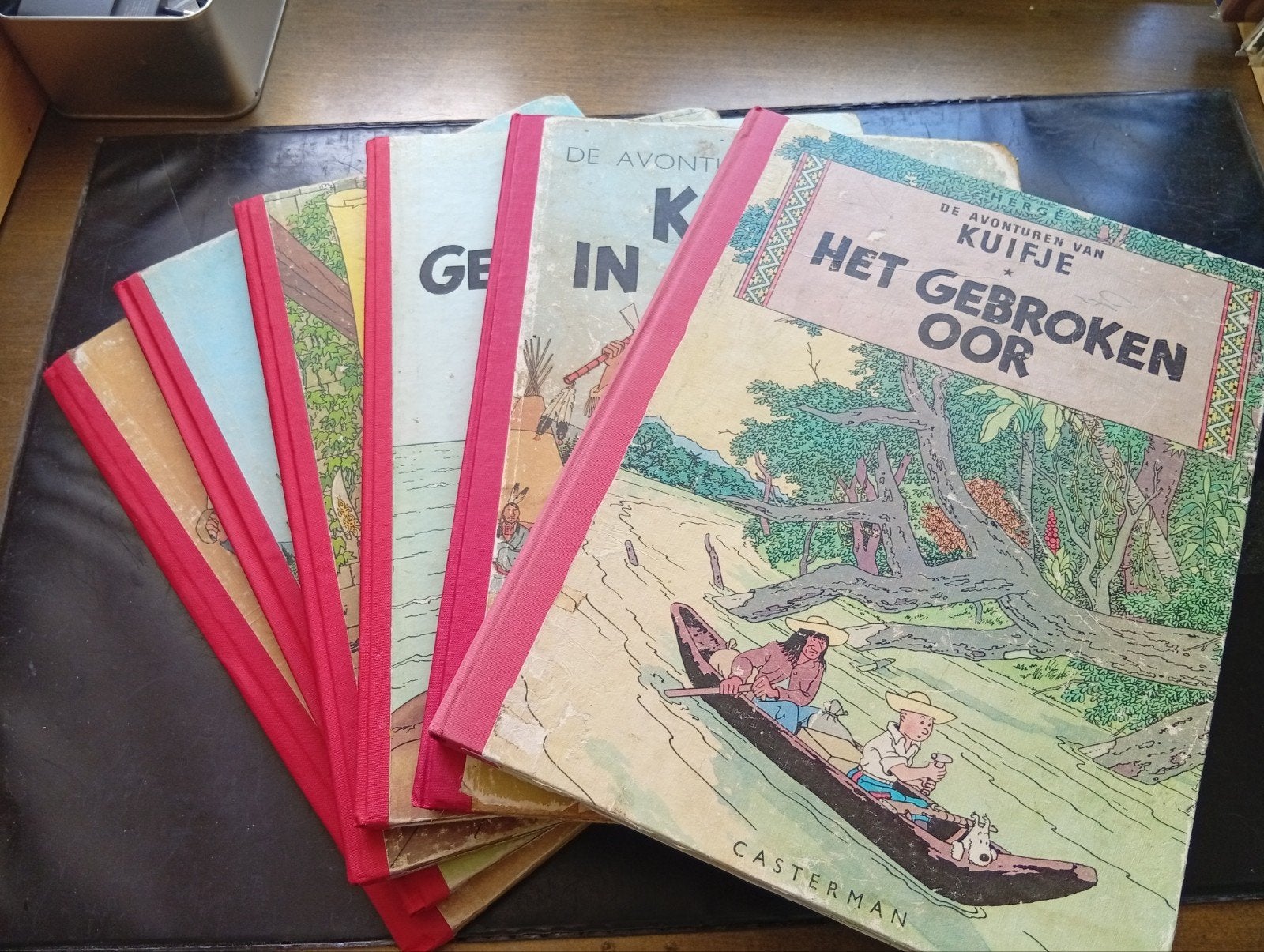 Diverse Kuifje Hardcover: 1946/1947/1951 volgens Ottens !!, Boeken, Meerdere stripboeken, Ophalen of Verzenden, Gelezen