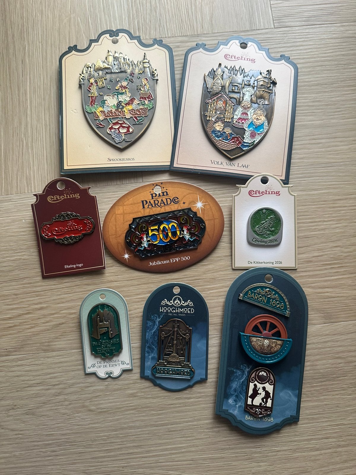 Efteling pins, Ophalen of Verzenden, Zo goed als nieuw, Button of Speldje