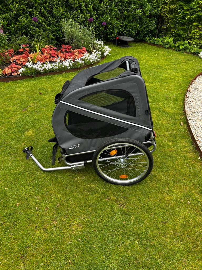 Hondenfietskar merk Hauki, Fietsen en Brommers, Fietsaccessoires | Aanhangers en Karren, Ophalen, Gebruikt, Hondenkar