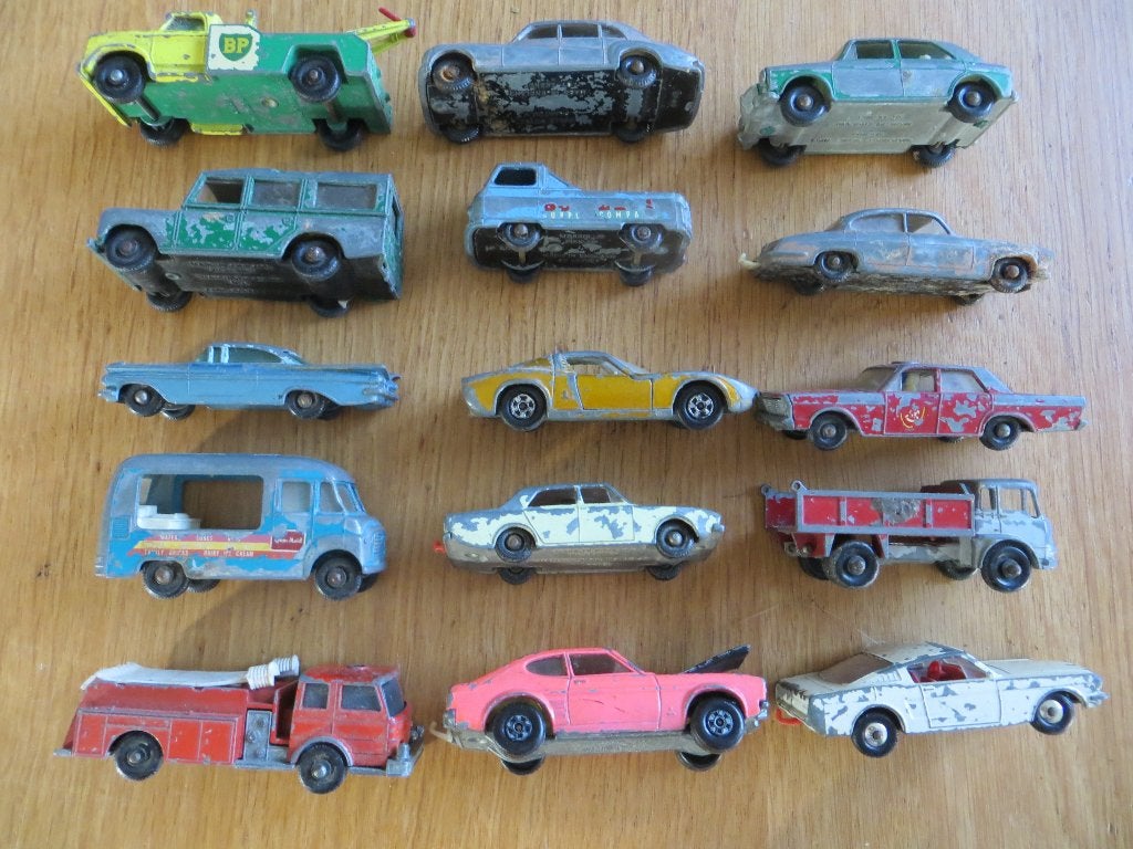 Zoldervondst Lesney miniatuurauto's, Ophalen of Verzenden, Gebruikt, Auto, Lesney