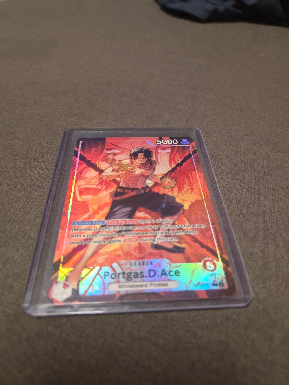One Piece Card Game Portgas D. Ace (OP16-001) Super Rare, Hobby en Vrije tijd, Verzamelkaartspellen | Overige, Ophalen of Verzenden
