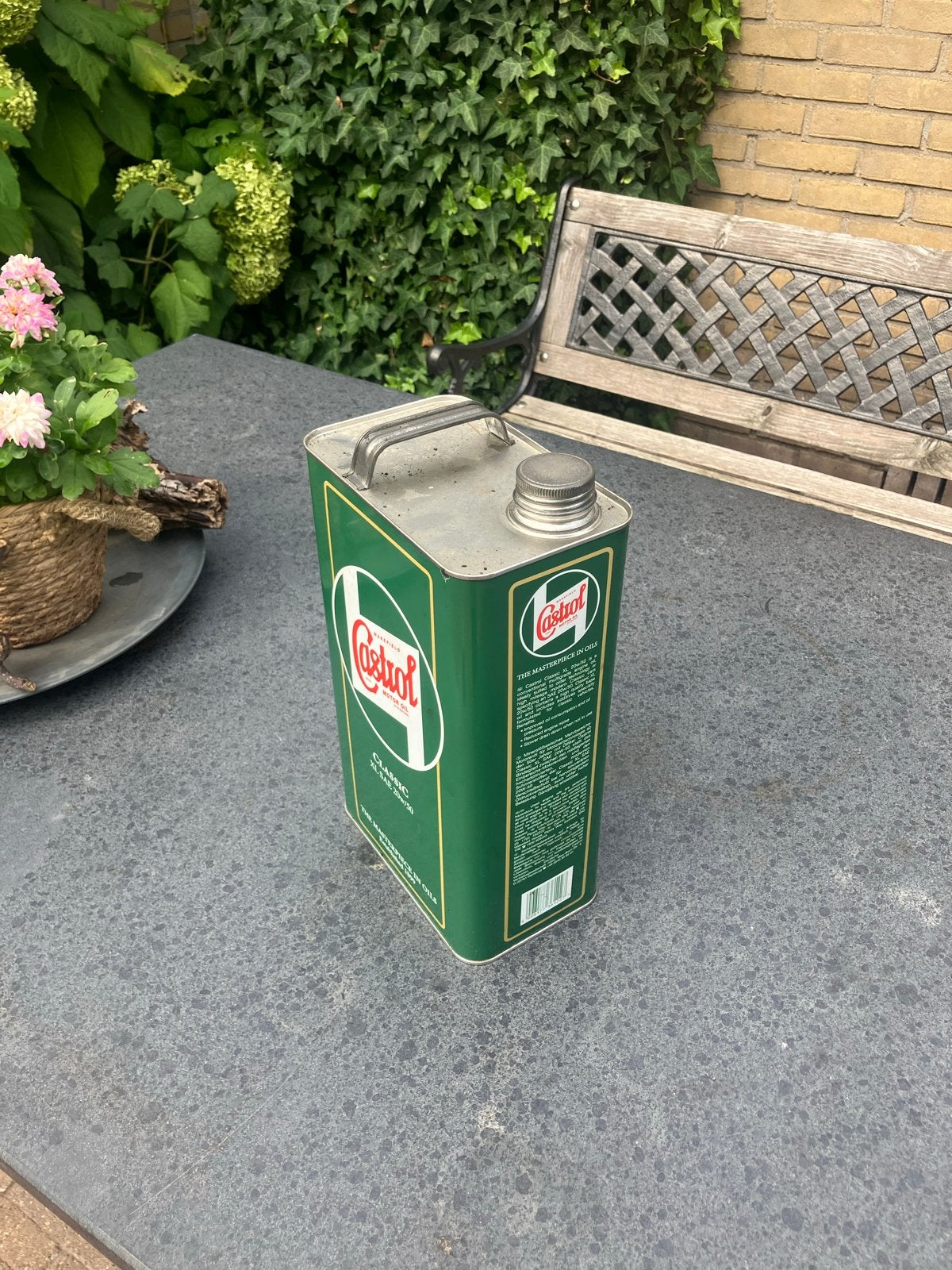 Vintage Castrol Olieblik - Perfect voor Decoratie, Ophalen, Gebruikt, Overige