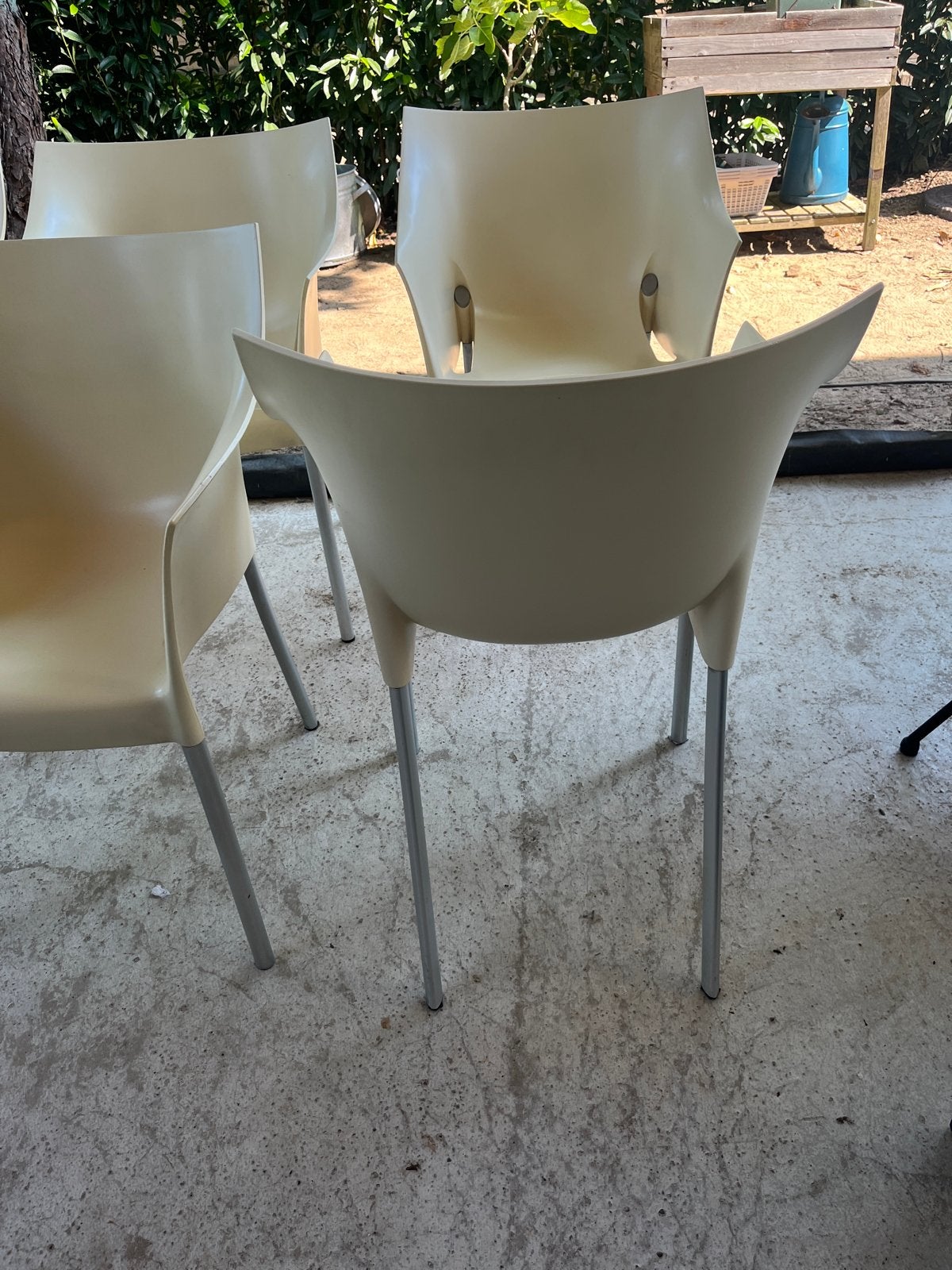 6 stapelbare Philip Starck design stoelen, Ophalen, Kunststof, Gebruikt, Overige kleuren