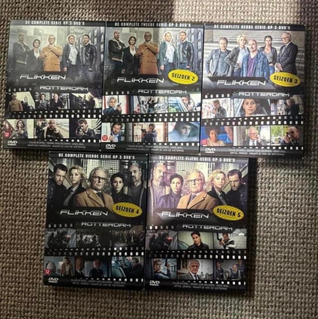 Flikken Rotterdam - Complete Serie Seizoen 1 t/m 5 (DVD), Boxset, Drama, Ophalen of Verzenden, Zo goed als nieuw