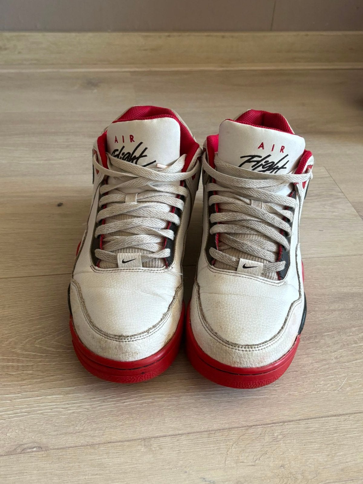 Nike Air Flight - Wit/Rood Sneakers, Ophalen, Wit