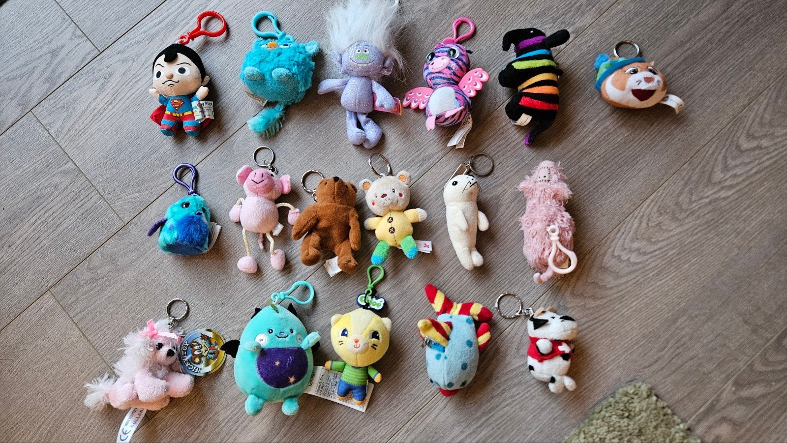 pluche sleutelhangers, Verzamelen, Sleutelhangers, Ophalen of Verzenden, Zo goed als nieuw, Knuffel of Figuurtje
