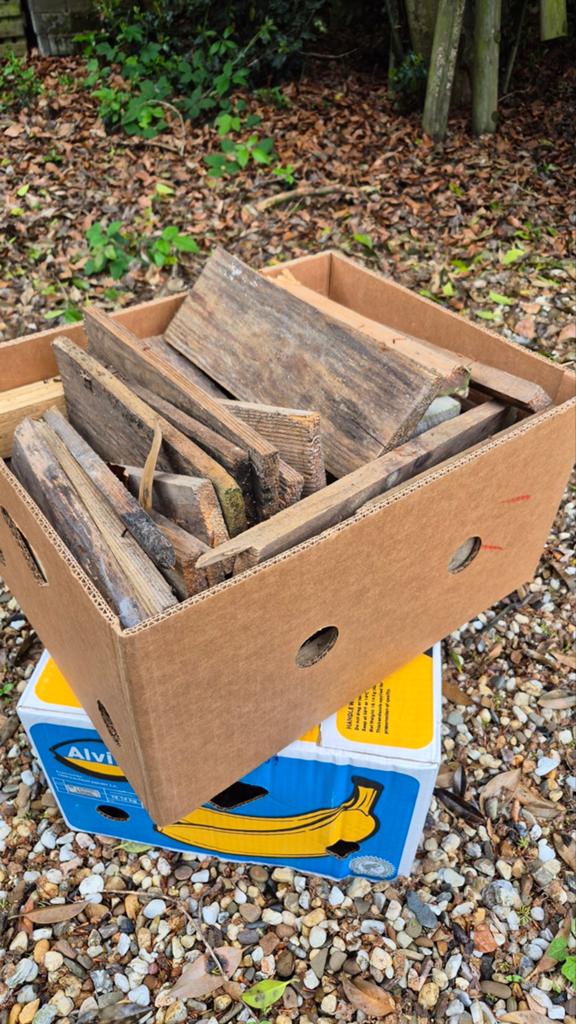 Aanmaakhout voor vuurkorf of open haard, Ophalen, Gebruikt, 25 tot 50 mm, Overige typen