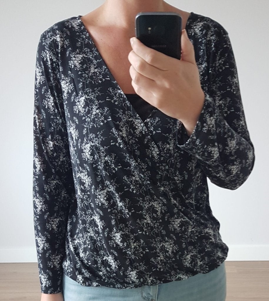 Blouse Zwart Dames L Ongedragen Nieuw, H&M, Verzenden, Zwart, Maat 42/44 (L)