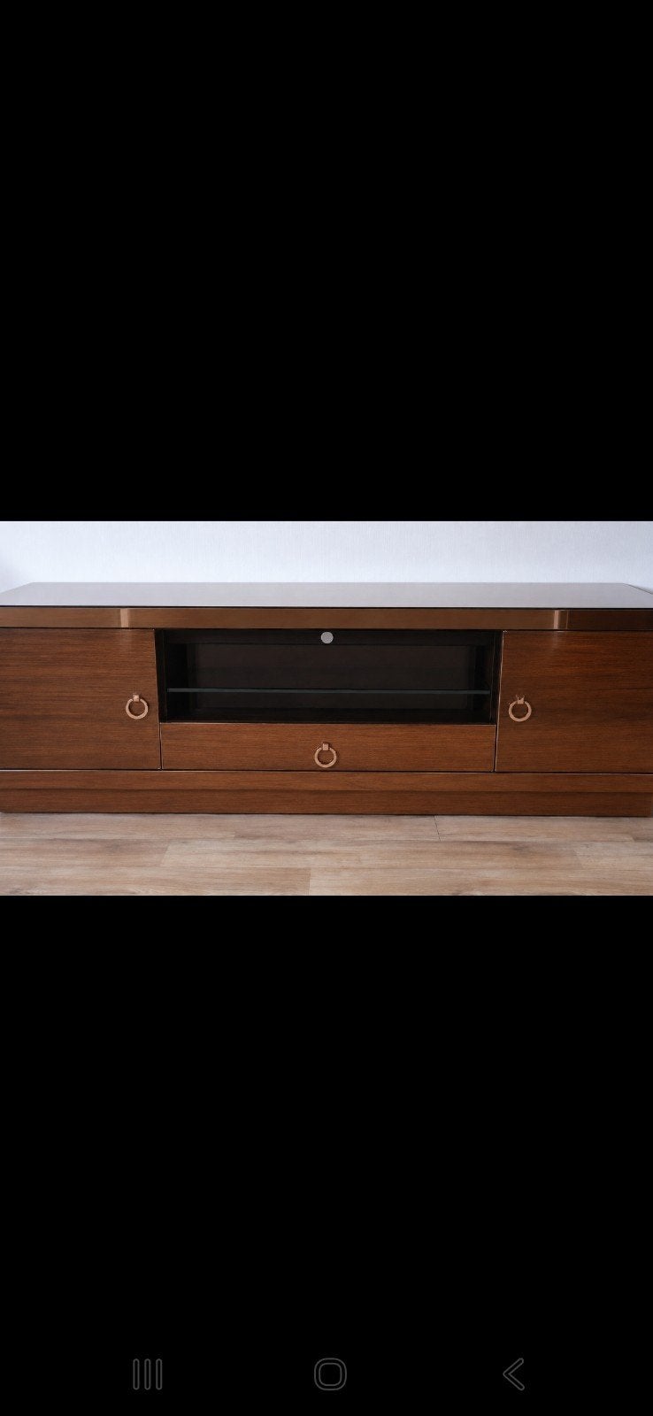 Mooie bronzen spiegel tv kast, Ophalen, Gebruikt, 25 tot 50 cm, Minder dan 100 cm