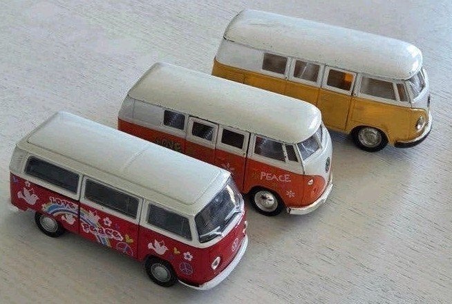 3 mini Volkswagenbusjes uit 1962 en 1972, Ophalen of Verzenden, Gebruikt, Bus of Vrachtwagen, Overige merken