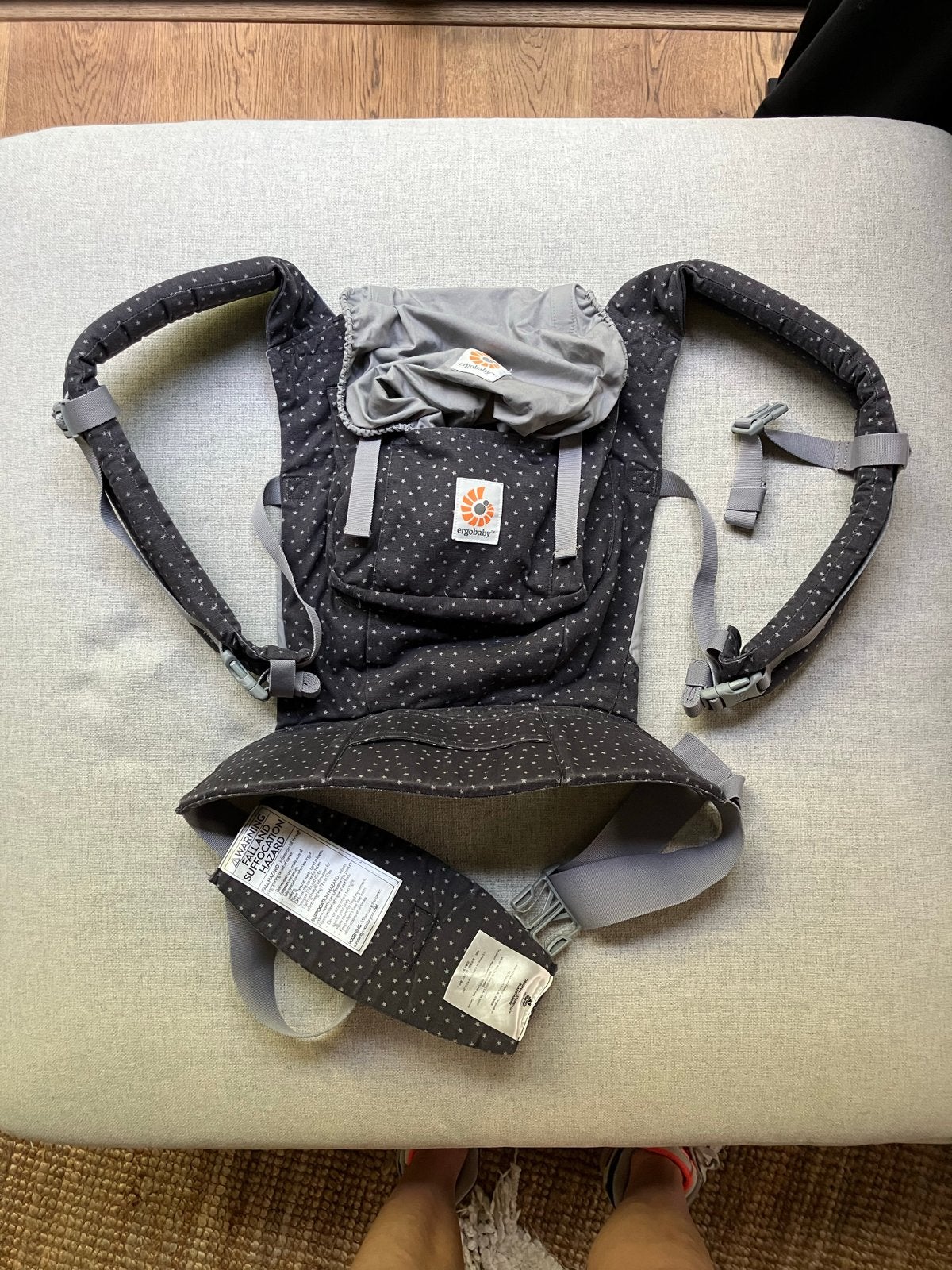 Ergobaby Draagzak Original Starry Sky met Easy Snug Inzet, Kinderen en Baby's, Babydragers en Draagdoeken, Overige merken, Gebruikt