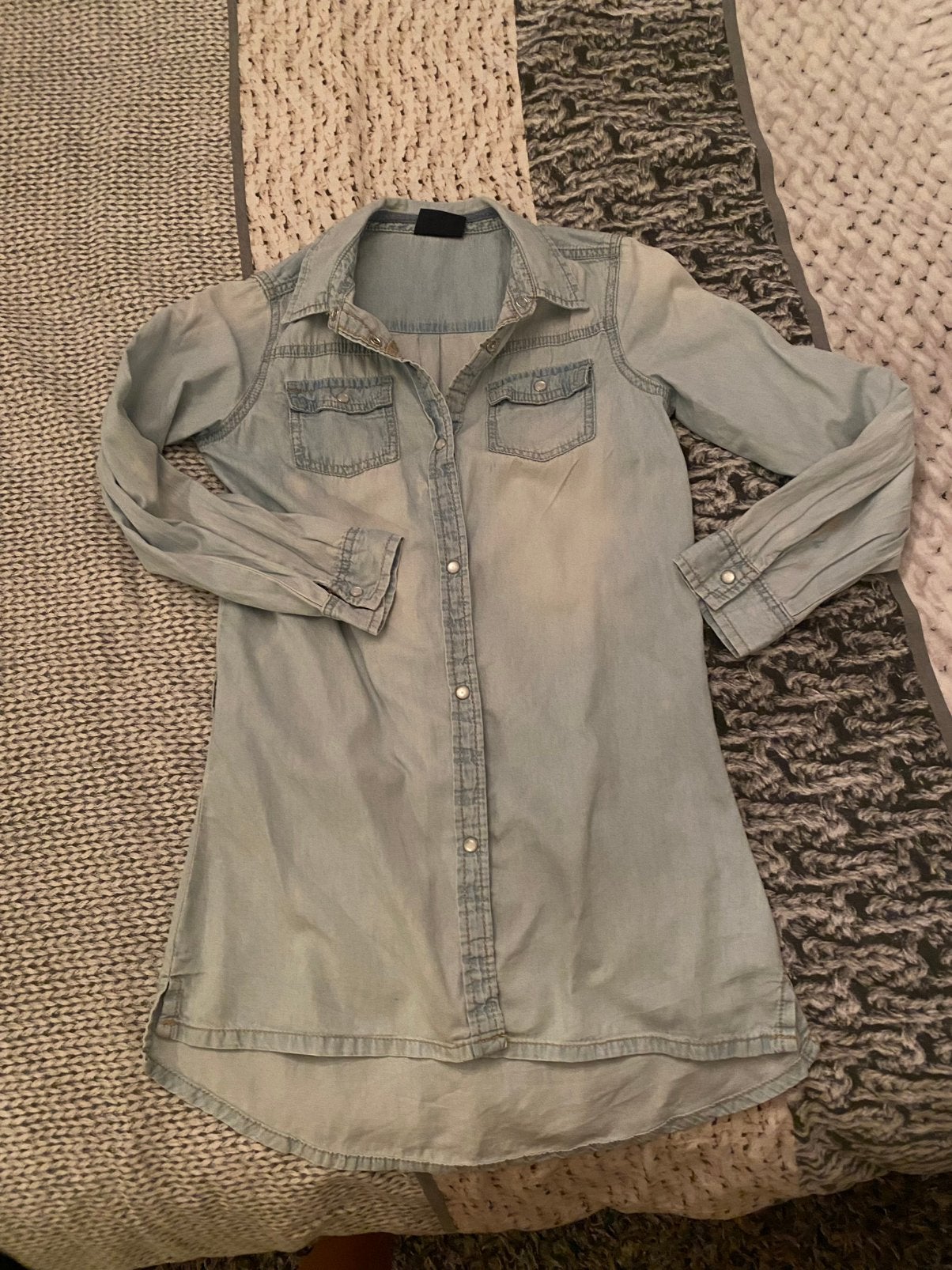 Spijkerblouse 128-134, Ophalen of Verzenden, Zo goed als nieuw