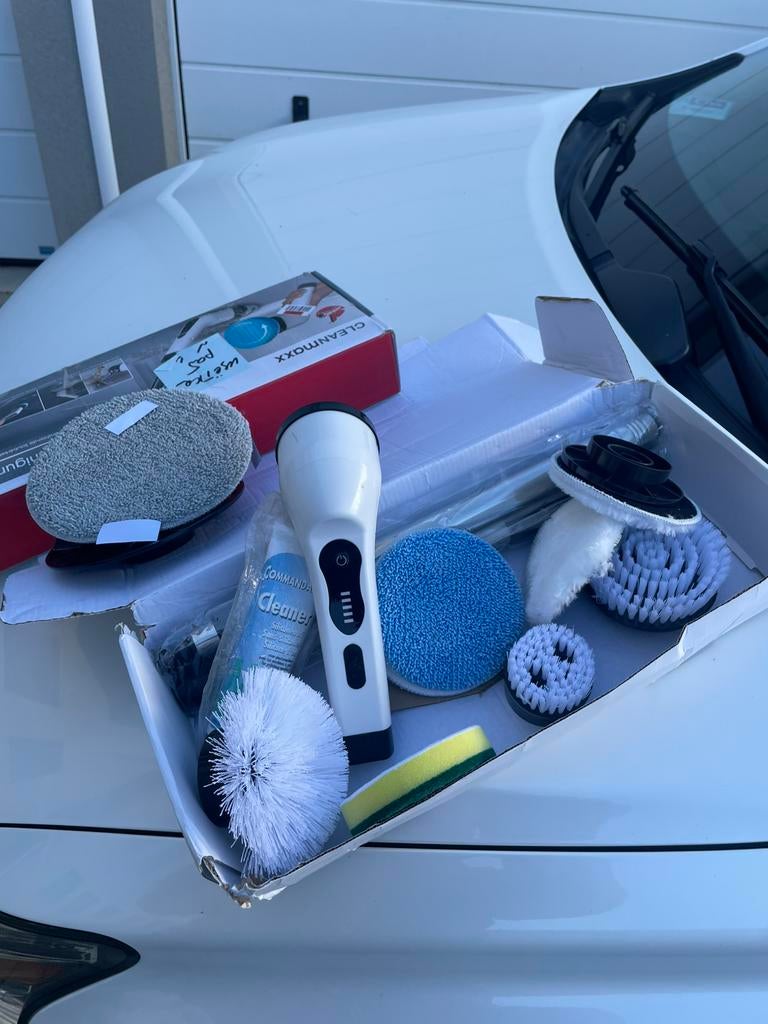 2x Elektrische SchoonmaakborstelSet+ExtraAccessoiresAuto&Hui, Ff, Nieuw, Ophalen of Verzenden, Df