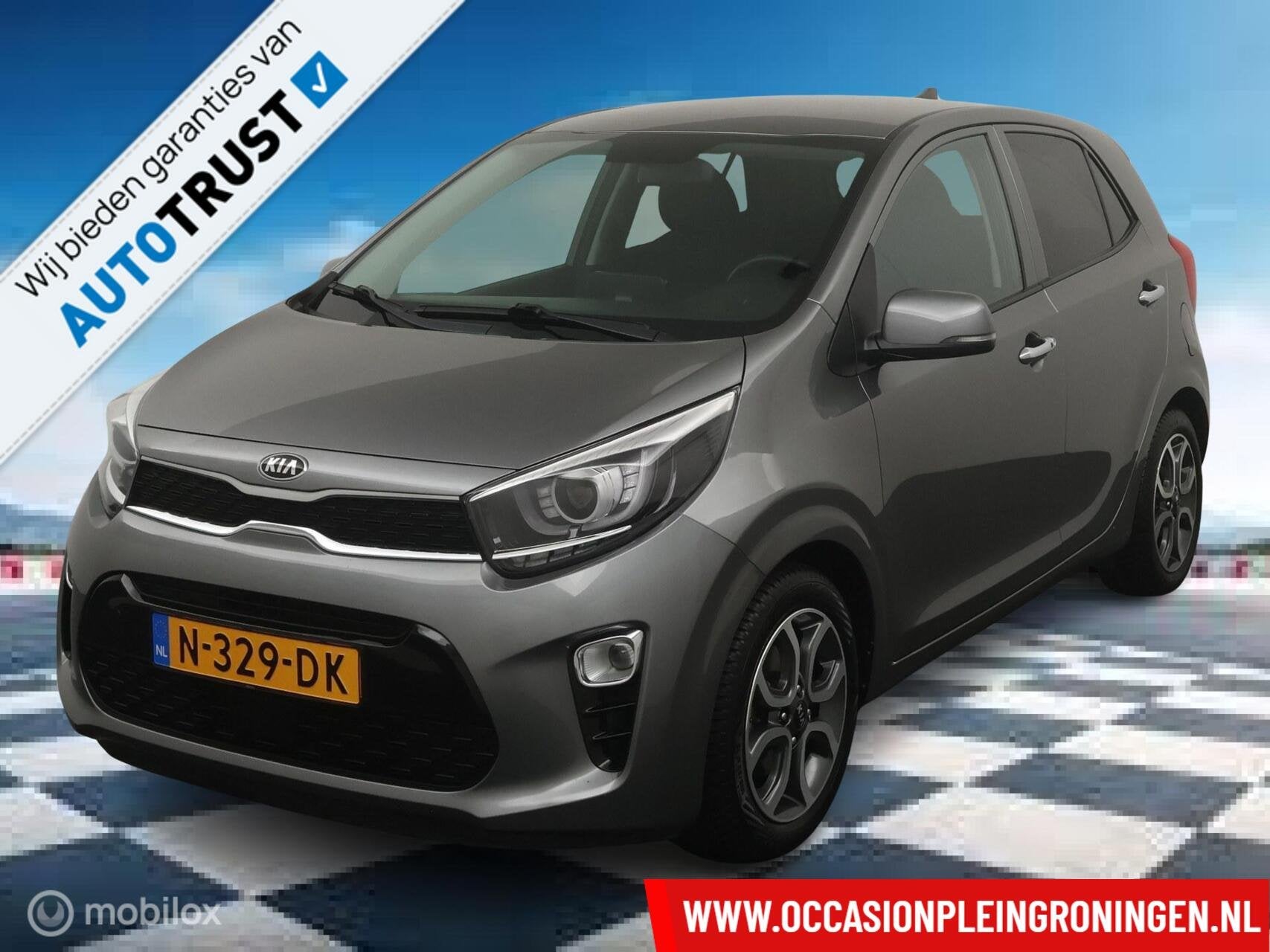 Kia Picanto 1.0 DPi DynamicPlusLine 5p, Voorwielaandrijving, Stof, Gebruikt, Automatische klimaatregeling