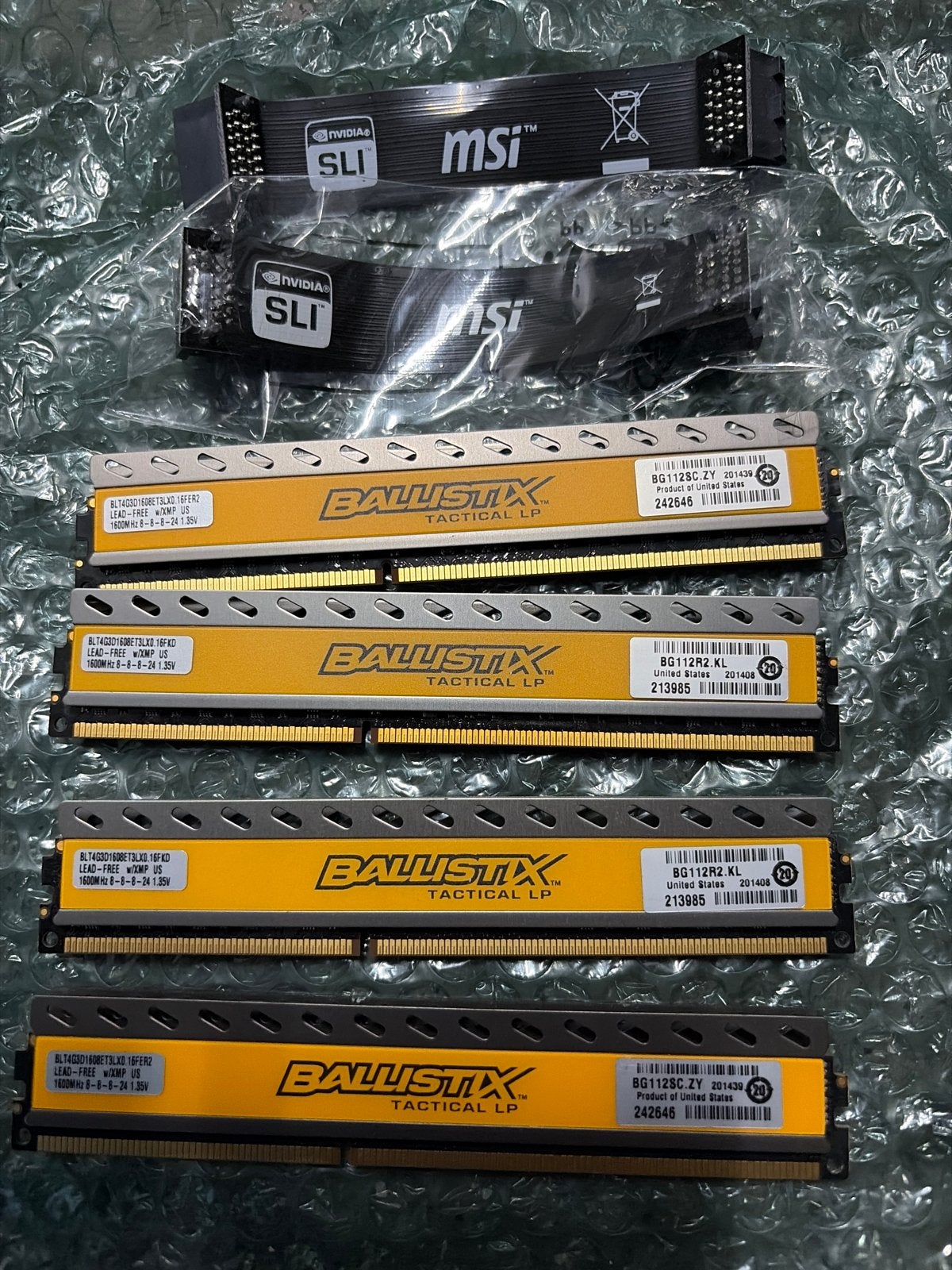 Ballistix Tactical LP DDR3 RAM 4x4GB 1600MHz, Ophalen, Gebruikt, Server, DDR3