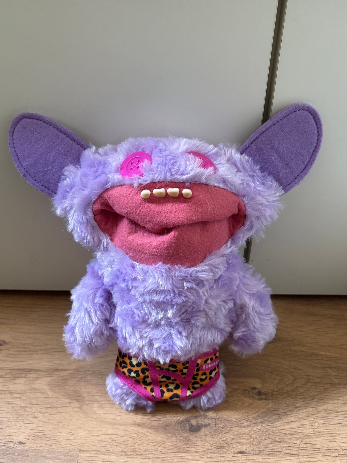 Fuggler paars monster knuffel met tanden, Paars, Overige merken, Overige karakters, Overige typen