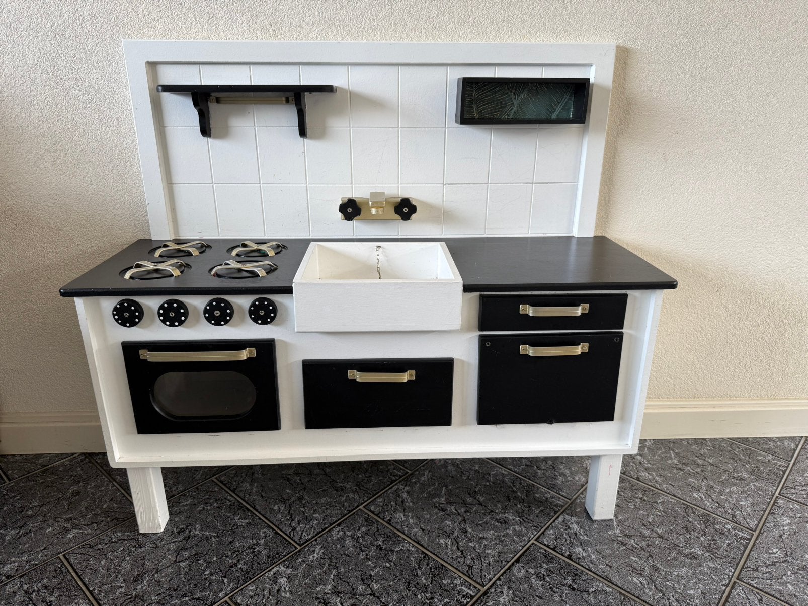 Kinder speel keuken speel keukentje, Kinderen en Baby's, Speelgoed | Speelkeukens, Ophalen, Gebruikt, Hout, Speelkeuken