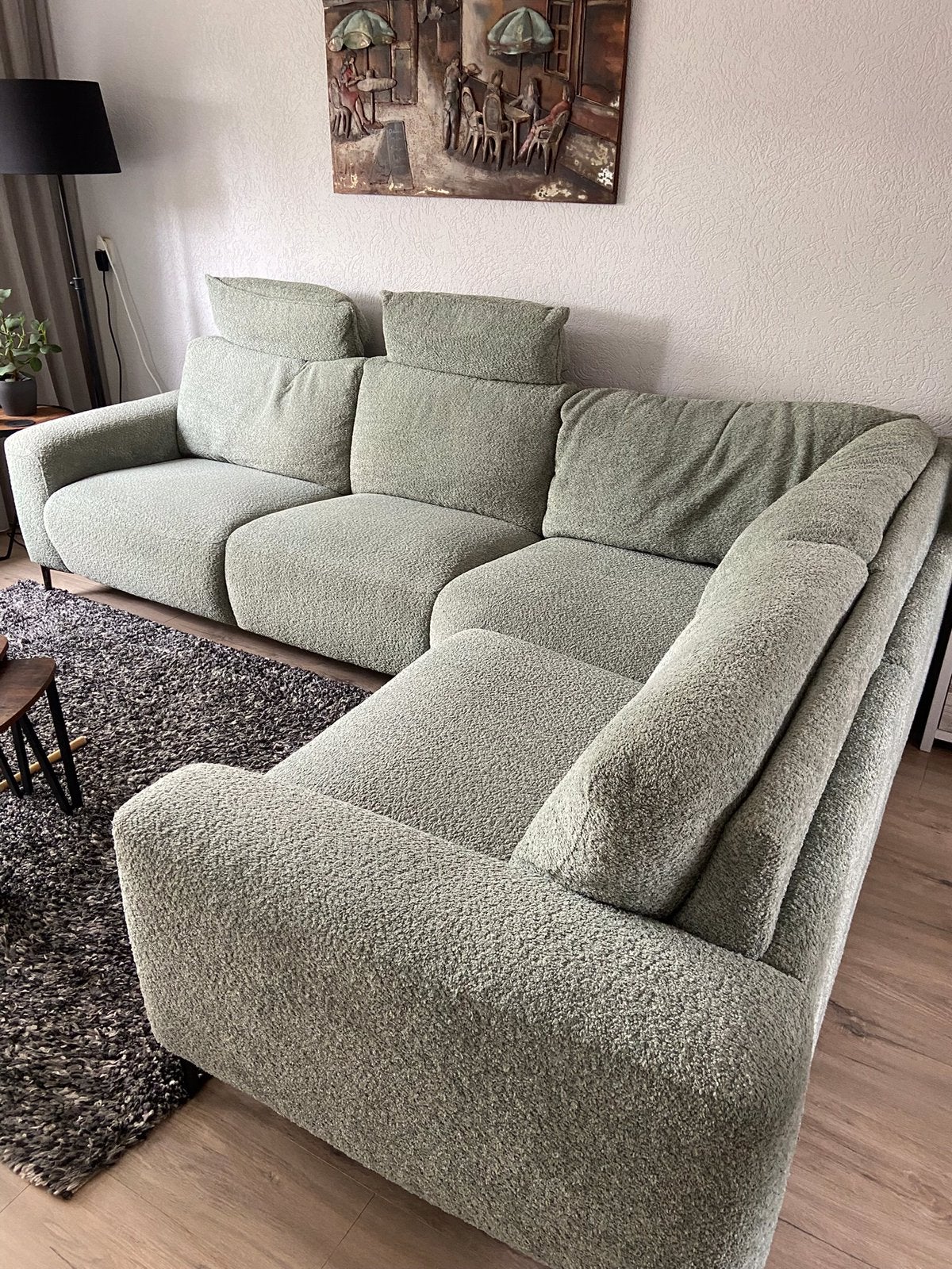 Onze heerlijke hoekbank, Ophalen, Gebruikt, 150 cm of meer, Vierpersoons of meer