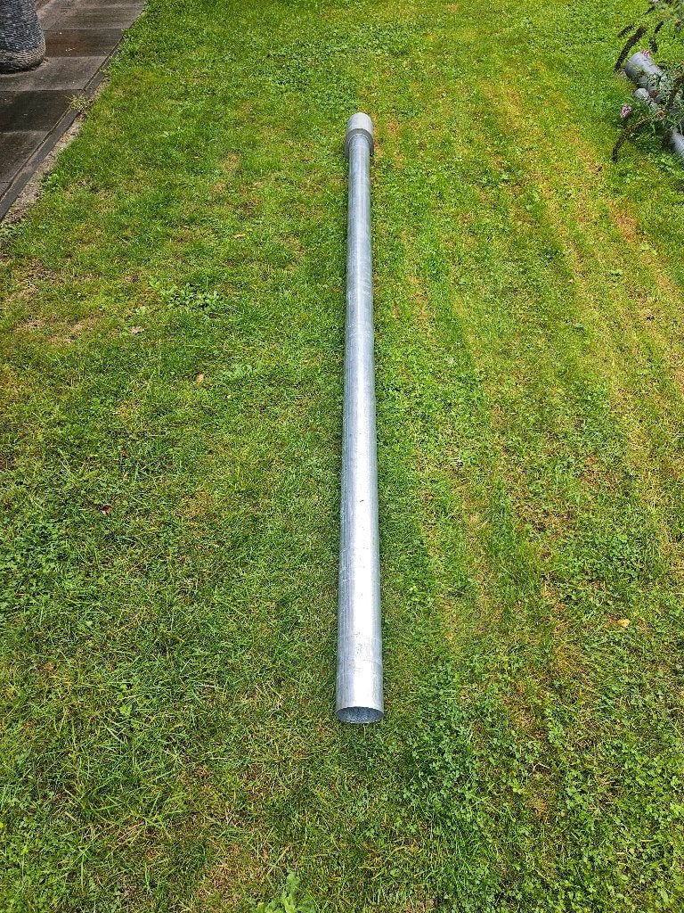Zinken afvoeren 100mm, Ophalen, 2 tot 4 meter, Zo goed als nieuw, Zink