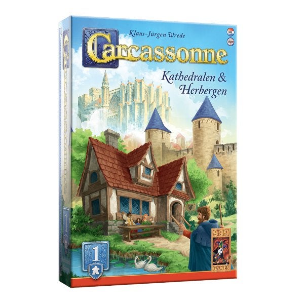 Carcassonne Uitbreiding Kathedralen & Herbergen 1 999 Games, 999 Games, Nieuw, Ophalen of Verzenden, 999 Games