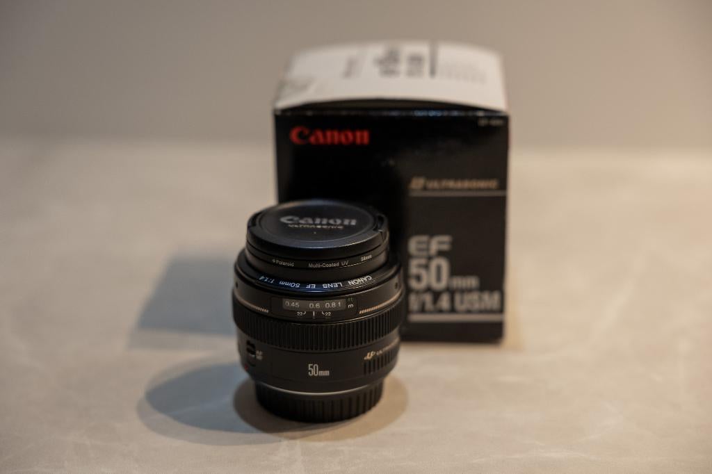 Canon EF 50mm f/1.4 USM, Ophalen of Verzenden, Zo goed als nieuw, Standaardlens