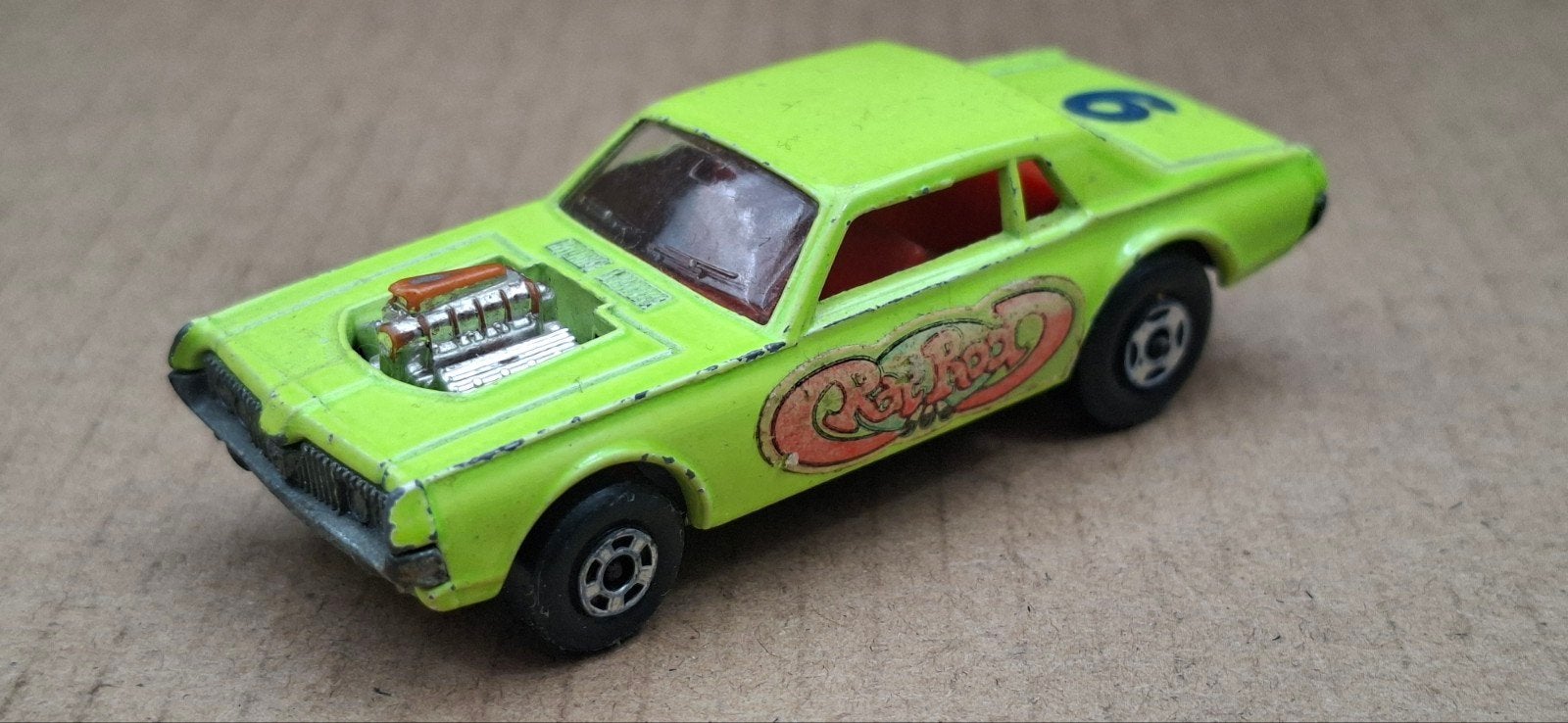 Vintage Matchbox Mercury Cougar Eliminator Race Auto, Ophalen of Verzenden, Gebruikt, Auto