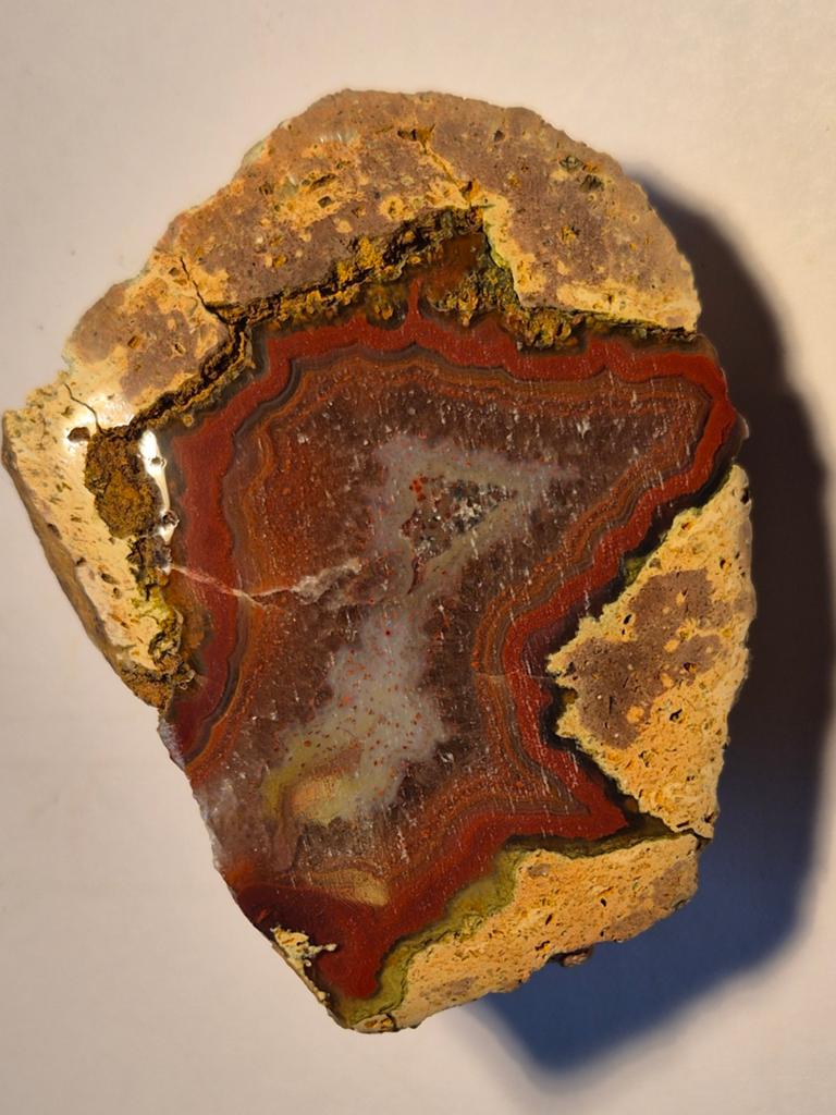 Prachtige agaat "thunderegg", Ophalen of Verzenden