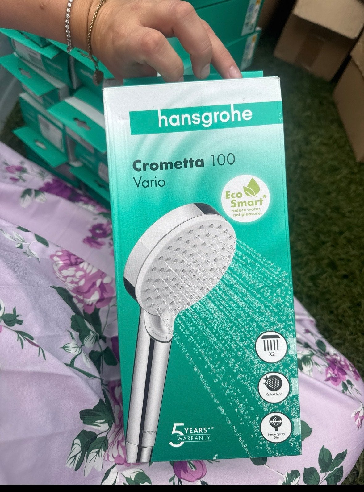 Hansgrohe Crometta 100 Vario EcoSmart douchekop (22 stuks), Ophalen, Nieuw, Chroom, Douche