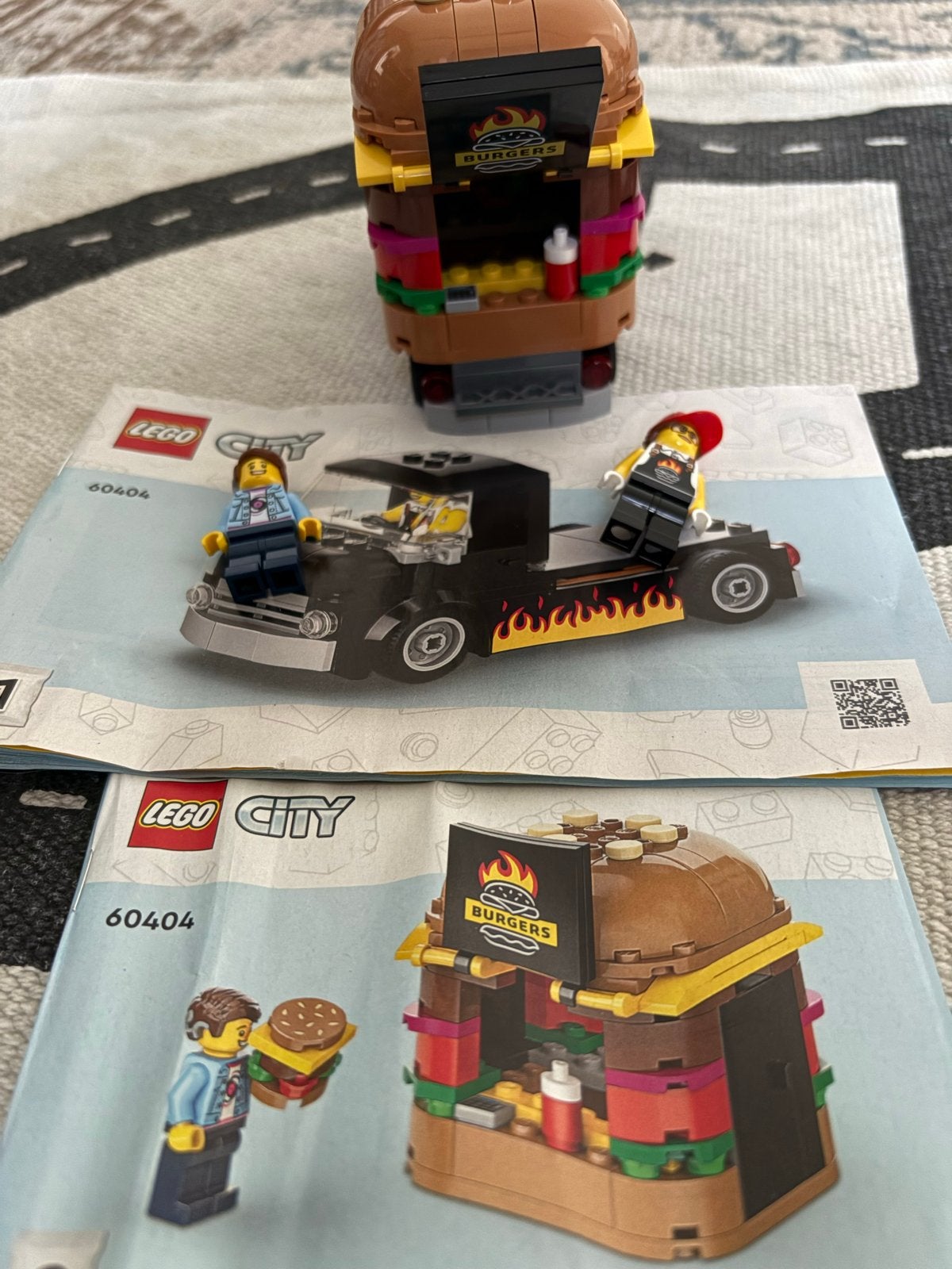 Lego City 60404 Hamburger Foodtruck met instructies, Ophalen, City, Lego, Zo goed als nieuw